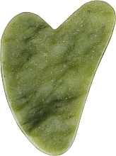 Cкребок для обличчя "Гуаша", жадеїт - Palsar7 Guasha Green Xiuyan Jade Massage Plate — фото N1