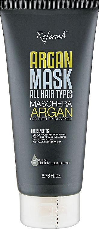 Аргановая маска для всех типов волос - ReformA Argan Mask For All Hair Types — фото N1