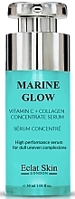 Концентрированная сыворотка с витамином С и коллагеном - Eclat Skin London Marine Glow Vitamin C + Collagen Concentrate Serum — фото N1