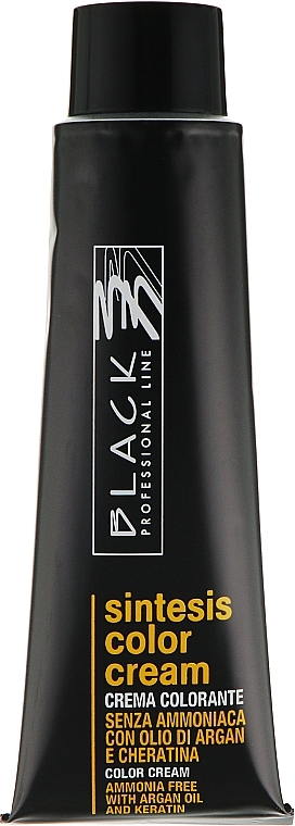 УЦЕНКА Крем-краска без аммиака с аргановым маслом и кератином - Black Professional Line Sintesis Color Creme * — фото N2