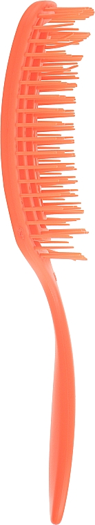 Щетка для волос массажная, скелетон "Flexi", 24 см, оранжевая - Titania — фото N3