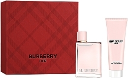 Burberry Her - Набор (edp/50ml + b/lot/75ml) — фото N2