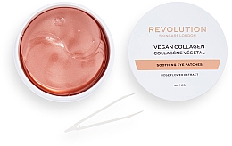 Коллагеновые патчи под глаза - Revolution Skincare Rose Gold Vegan Collagen Soothing Eye Patches — фото N1