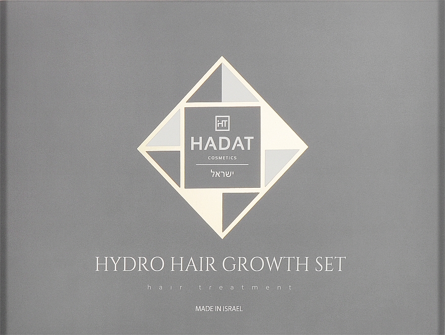 Набір "Для росту волосся" - Hadat Cosmetics Hydro Hair Growth Set (shm/70ml + cond/70ml + mask/70ml + bag) — фото N1