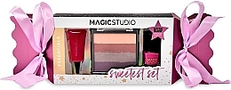 Духи, Парфюмерия, косметика Набор для макияжа - Magic Studio Essentials Sweetest Set (l/gloss/8ml + esh palette + n/polish/6ml)