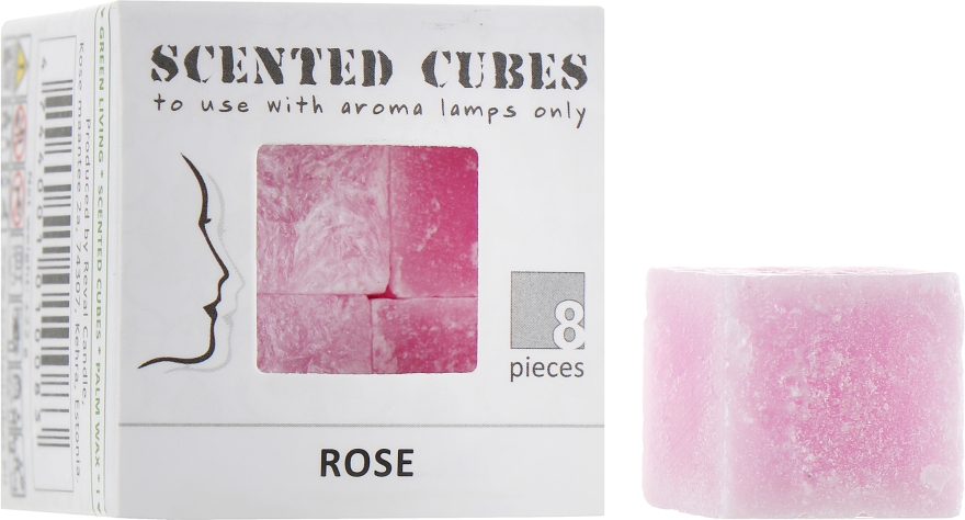 Аромакубики "Роза" - Scented Cubes Rose Candle — фото N1
