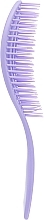 Расческа для волос овальная продувная, фиолетовая - Avenir Cosmetics — фото N2