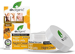 Парфумерія, косметика Нічний крем із маточним молочком - Dr. Organic Bioactive Skincare Royal Jelly Night Cream