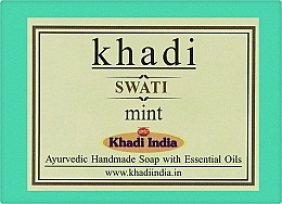 Духи, Парфюмерия, косметика Мыло ручной работы "Мята" - Khadi Swati Mint Handmade Soap