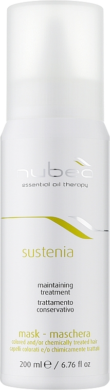 Маска для фарбованого та освітленого волосся - Nubea Sustenia Colored And/Or Chemically Treated Hair Mask — фото N1