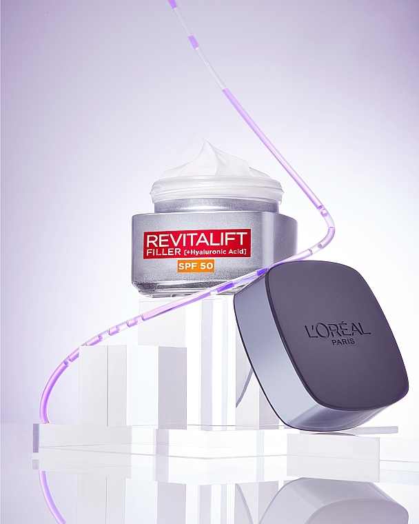 УЦЕНКА Дневной антивозрастной крем-уход SPF50 с гиалуроновой кислотой - L'Oreal Paris Revitalift Filler [HA] * — фото N8