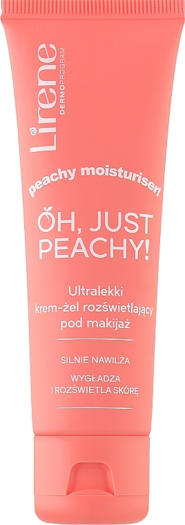 Ультралегкий крем-гель для сяйного макіяжу                  - Lirene Oh, Just Peachy!