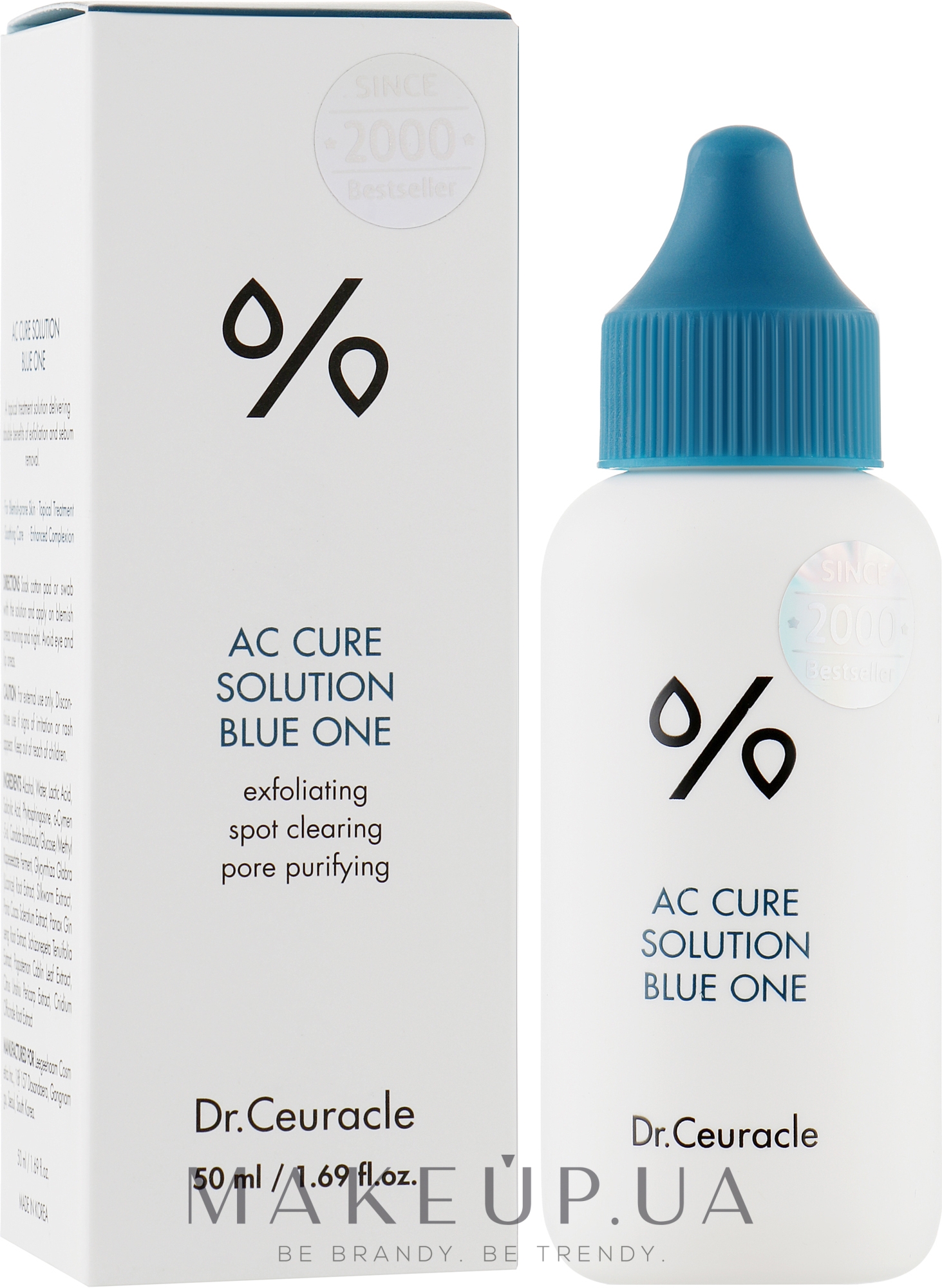 Точечная сыворотка для лица против акне - Dr.Ceuracle Ac Care Solution Blue One — фото 50ml