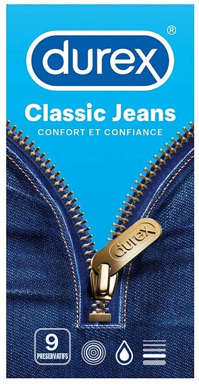 Презервативы, 9 шт - Durex Classic Jeans — фото N1