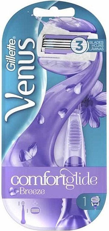 Бритва с 1 сменной кассетой - Gillette Venus Comfortglide Breeze — фото N1