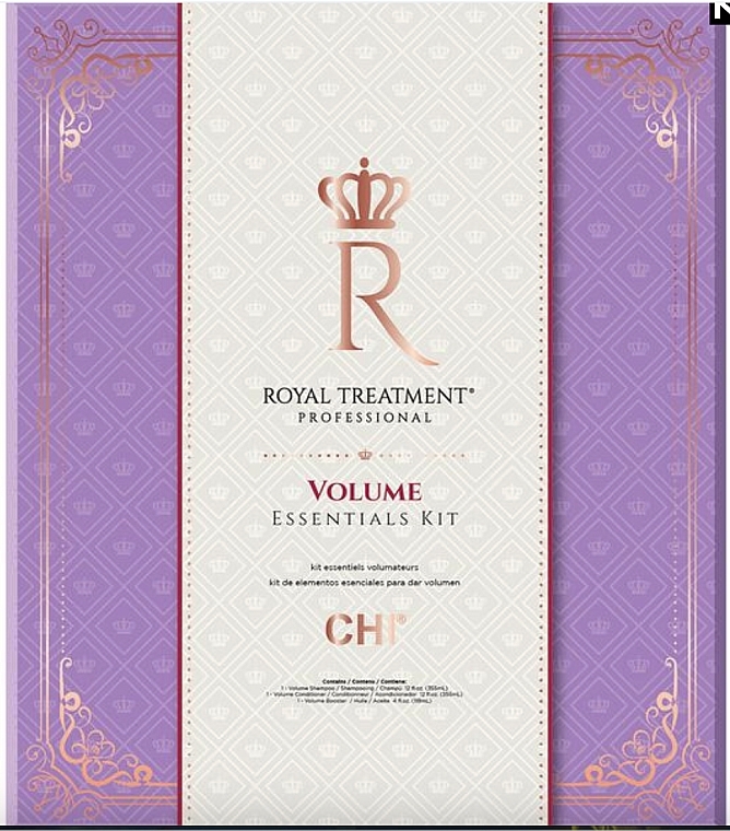 Набор - CHI Royal Treatment Volume Essentials Kit (shm/355 ml + cond/355 ml + booster/118 ml) — фото N1