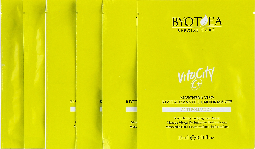 Восстанавливающая маска для лица с витамином С - Byothea Face Care VitaCity C+ Anti-Pollution — фото N2