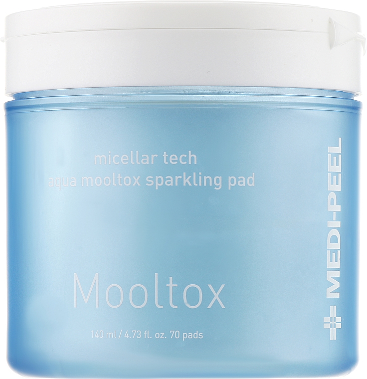 Пилинг-пэды для увлажнения и очищения кожи лица - Medi Peel Aqua Mooltox Sparkling Pad — фото N1