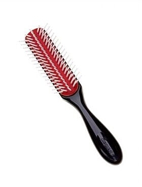 Щітка для волосся D14, чорна з червоним - Denman Small 5 Row Styling Brush — фото N1