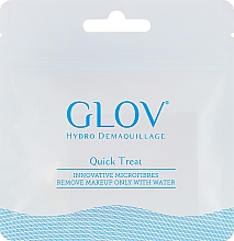 ПОДАРОК! Мини-рукавичка для снятия макияжа, слоновая кость - Glov Quick Treat Hydro Demaquillage — фото N1