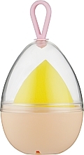 Спонж для макияжа "Киндер" каплевидный, PF-68, желтый - Puffic Fashion — фото N2