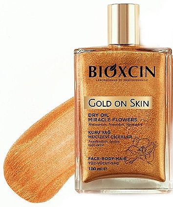 Суха олія для шкіри та волосся - Bioxcin Gold On Skin Dry Oil — фото N2