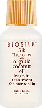 Олія-сироватка для волосся - BioSilk Silk Therapy With Organic Coconut Oil Leave In Treatment For Hair & Skin — фото N1