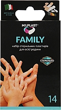 Парфумерія, косметика Набір універсальних пластирів для усієї сім'ї "Family" - Milplast