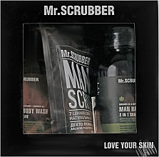 Набор - Mr.Scrubber "New Man Basic " (body/scr/100 g + sh/gel/265 ml + shm/265 ml) — фото N2