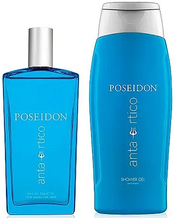 Poseidon Antartico - Набор для мужчин (edt/100ml + sh/gel/250ml) — фото N2