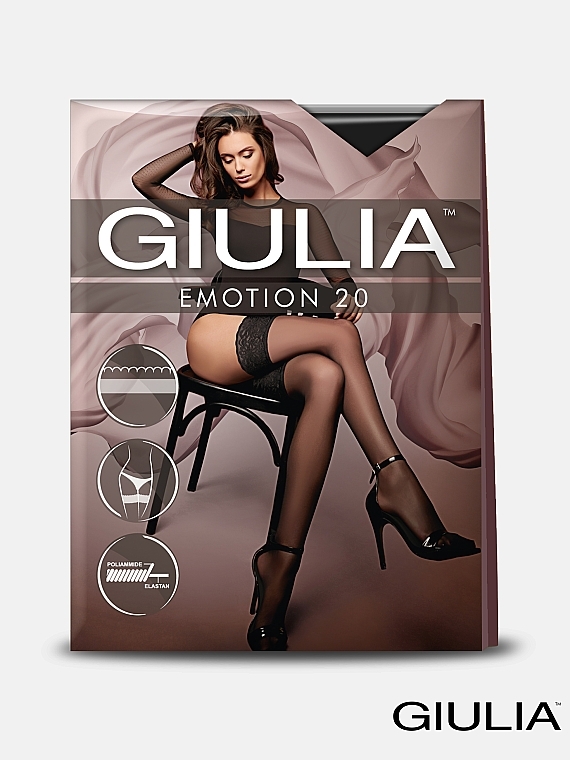 Панчохи для жінок "Emotion" 20 Den, nero - Giulia