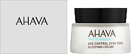 Ночной восстанавливающий крем, выравнивающий тон кожи - Ahava Age Control Even Tone Sleeping Cream (тестер) — фото N2