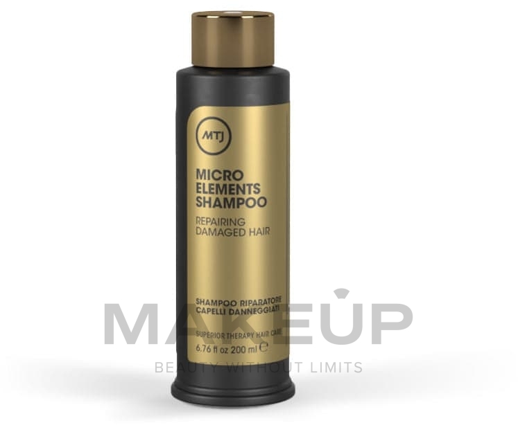 Реструктурирующий шампунь для поврежденных волос - MTJ Cosmetics Superior Therapy Microelements Shampoo — фото 200ml