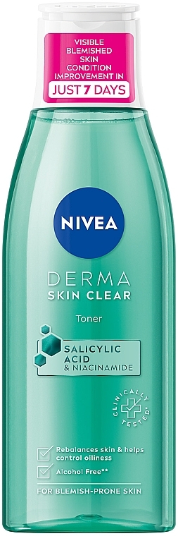 Нормализующий тоник для лица - NIVEA Derma Skin Clear Toner — фото N1