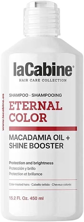 Шампунь для закрепления цвета волос - La Cabine Eternal Color Shampoo Macadamia Oil + Shine Booster  — фото N1