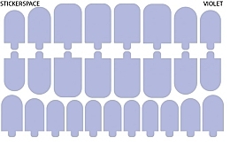 Парфумерія, косметика Дизайнерські наклейки для нігтів "Violet mani" - StickersSpace 