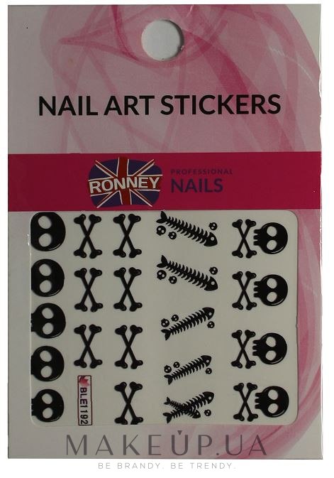 Наклейки для дизайну нігтів - Ronney Professional Nail Art Stickers — фото RN00125
