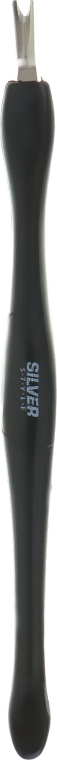 Триммер для кутикулы плоский ST-04/6, черный, 11см - Silver Style