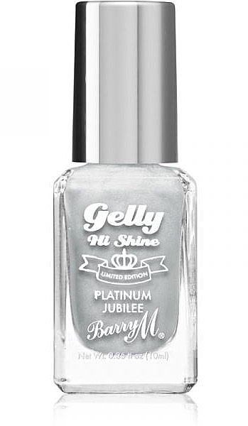 Лак для ногтей - Barry M Gelly Hi Shine Platinum Jubilee — фото N1