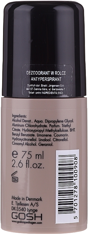 Кульковий дезодорант - Gosh Musk Oil No.6 Roll-On Deodorant — фото N2