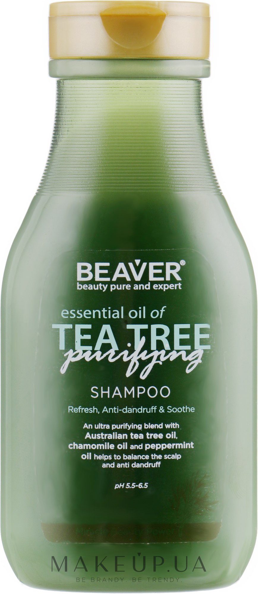 Шампунь для жирного волосся з олією чайного дерева - Beaver Professional Essential Oil Of Tea Tree Shampoo — фото 60ml