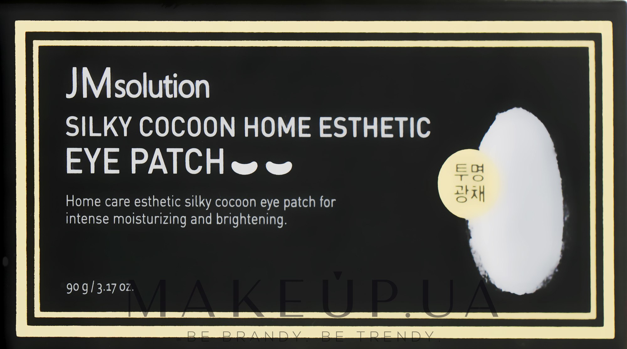 Омолаживающие патчи с экстрактом жемчунга и белого кокона - JMsolution Silky Cocoon Home Esthetic Eye Patch — фото 60шт