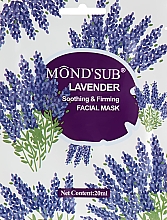 Парфумерія, косметика Маска для обличчя заспокійлива з екстрактом лаванди - Mond'Sub Lavender Smoothing & Firming Facial Mask