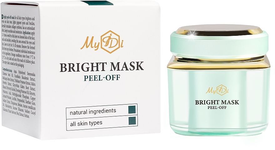 Осветляющая маска-пленка для лица - MyIDi Bright Peel-Off Mask