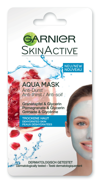 Зволожувальна аква-маска для обличчя - Garnier SkinActive Aqua Mask