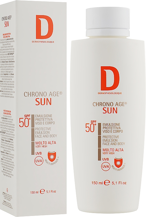 Солнцезащитная эмульсия SPF 50+ для лица и тела - Dermophisiologique Chrono Age Sun — фото N2