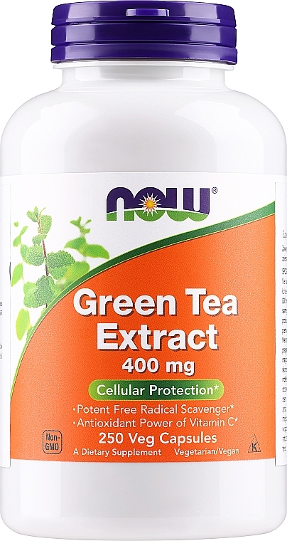 Экстракт зеленого чая, 400 мг - Now Foods — фото N1