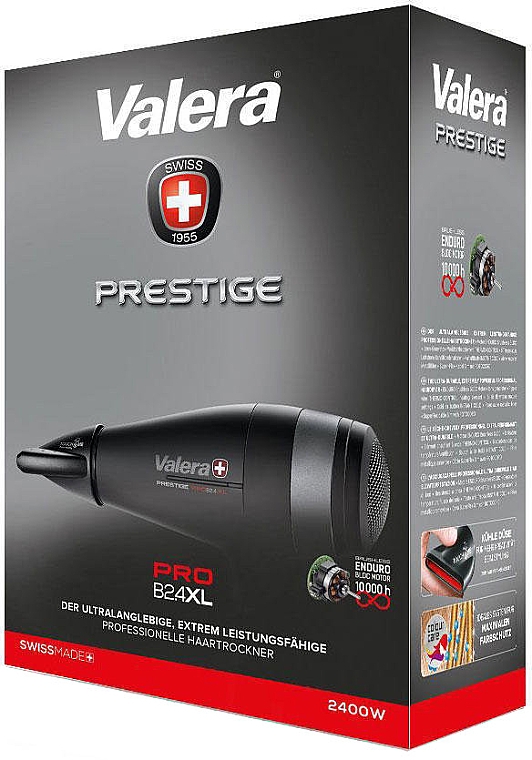 Професійний фен для волосся - Valera Prestige Pro B2.4M Hair Dryer Black 2400 W — фото N2