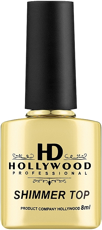 Топ для гель-лака - HD Hollywood Shimmer Dark Blue — фото N1