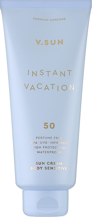 Сонцезахисний крем для тіла - V.Sun Instant Vacation Sensitive Perfume Free Body Sun Cream SPF50 — фото N1